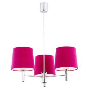 Żyrandol Argon Bolzano różowy 1382 x3