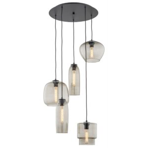 Lampa wisząca Argon Serafino dymny 2080 x5