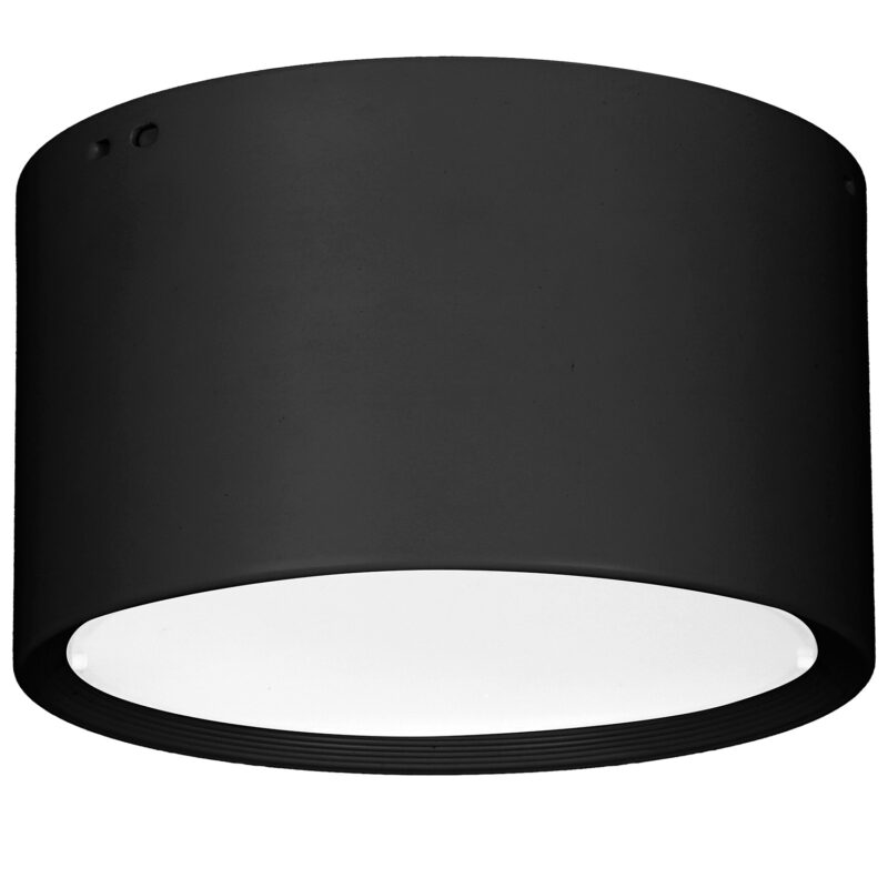Downlight Luminex white LED black 15 cm