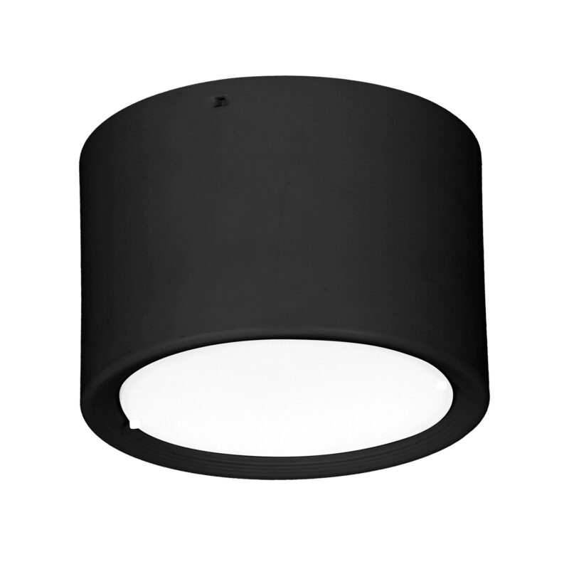 Downlight Luminex white LED black 12 cm