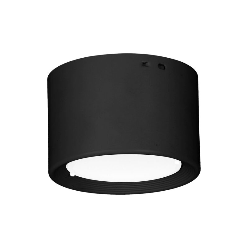 Downlight Luminex white LED black 10 cm