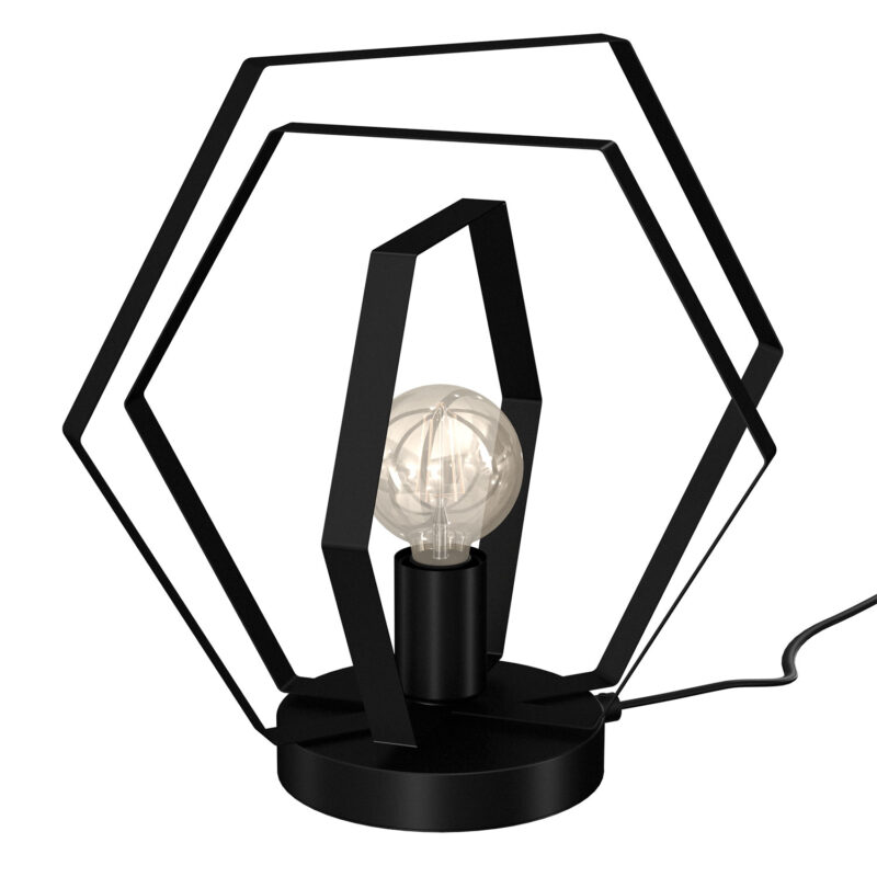 Lampa biurkowa Luminex Hexagon czarny x1