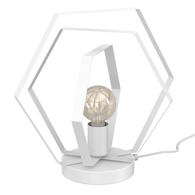 Lampa biurkowa Luminex Hexagon biały x1