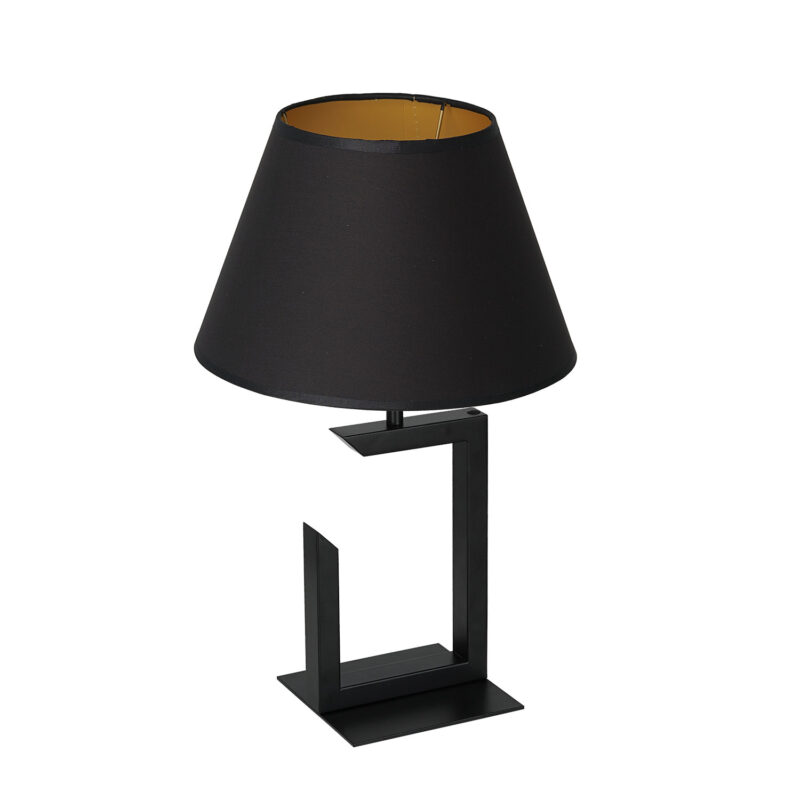 Lampa biurkowa z abażurem Luminex H450 czarna 3396 x1