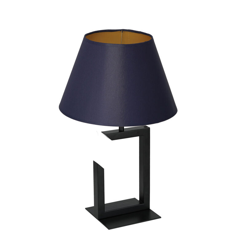 Lampa biurkowa z abażurem Luminex H450 czarna 3399 x1