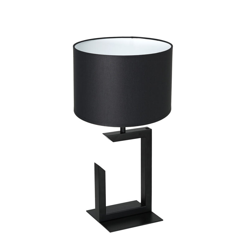 Lampa biurkowa z abażurem Luminex H450 czarna 3402 x1