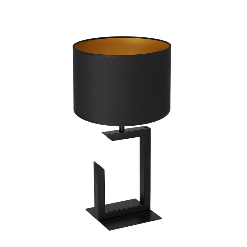 Lampa biurkowa z abażurem Luminex H450 czarna 3403 x1