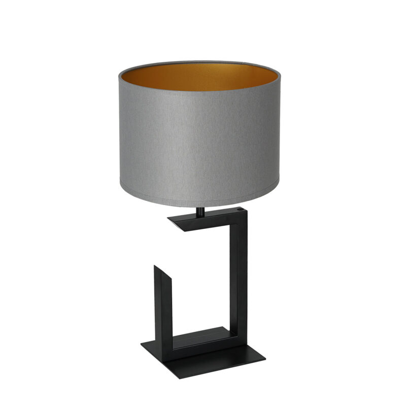 Lampa biurkowa z abażurem Luminex H450 czarna 3404 x1