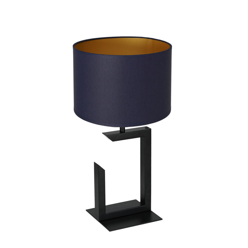 Lampa biurkowa z abażurem Luminex H450 czarna 3406 x1