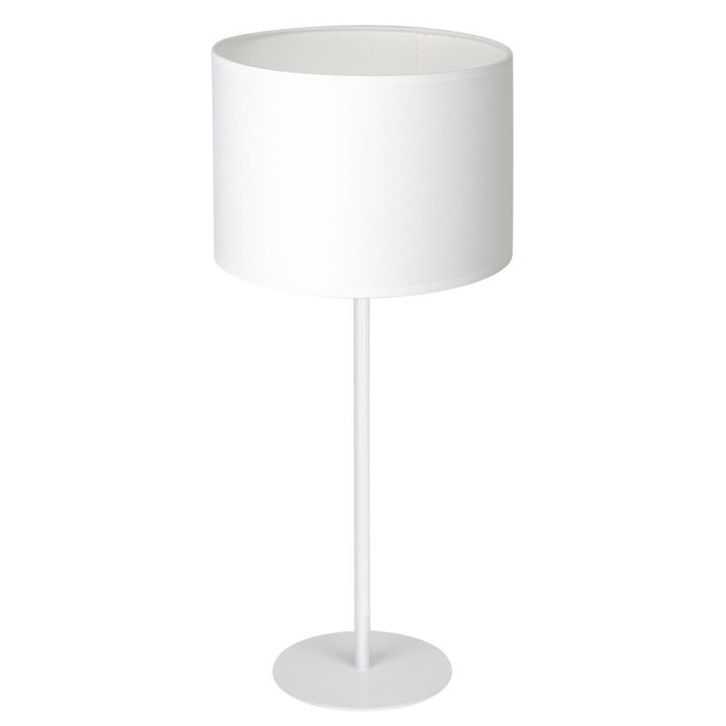 Lampa biurkowa z abażurem Luminex Arden 3433 H58 biała x1