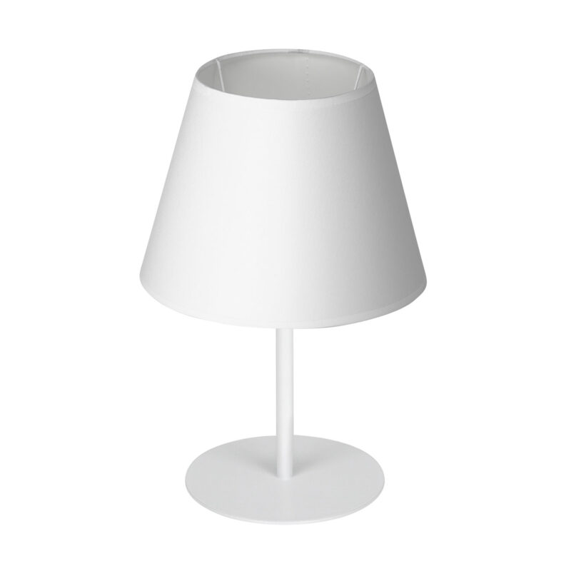 Lampa biurkowa z abażurem Luminex Arden 3438 H34 biała x1