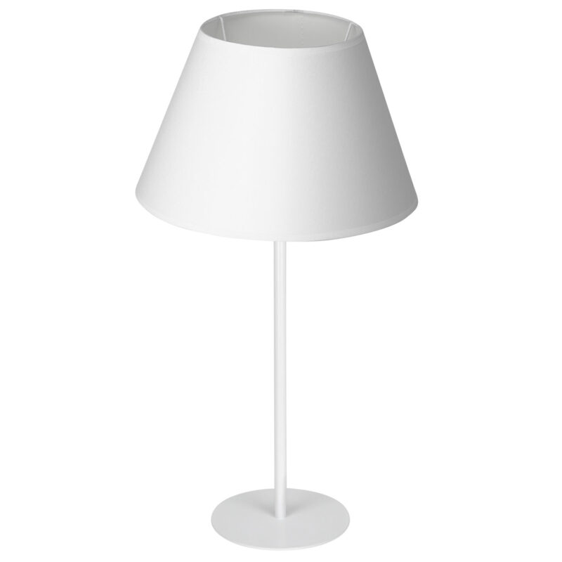Lampa biurkowa z abażurem Luminex Arden 3439 H58 biała x1