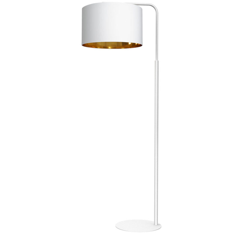 Lampa podłogowa z abażurem Luminex Arden 3454 biała x1