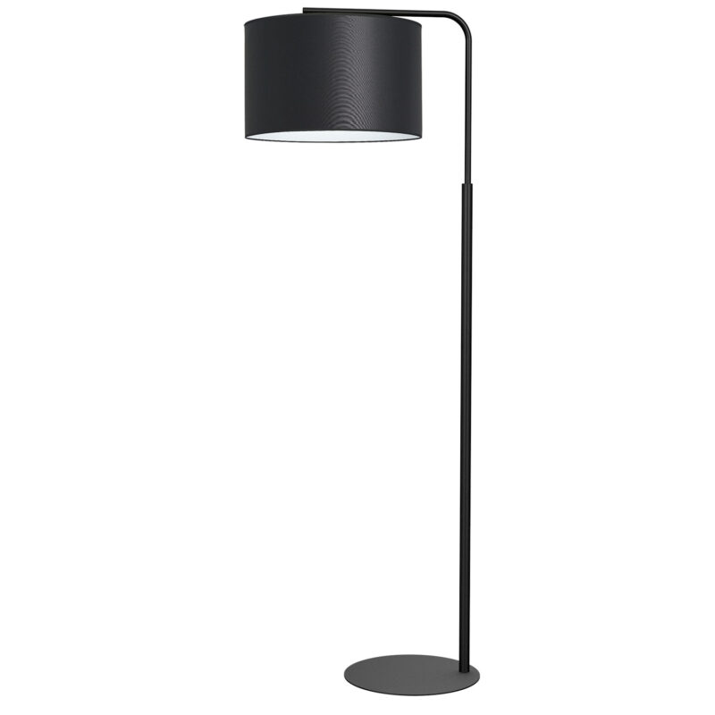 Lampa podłogowa z abażurem Luminex Arden 3480 czarna x1
