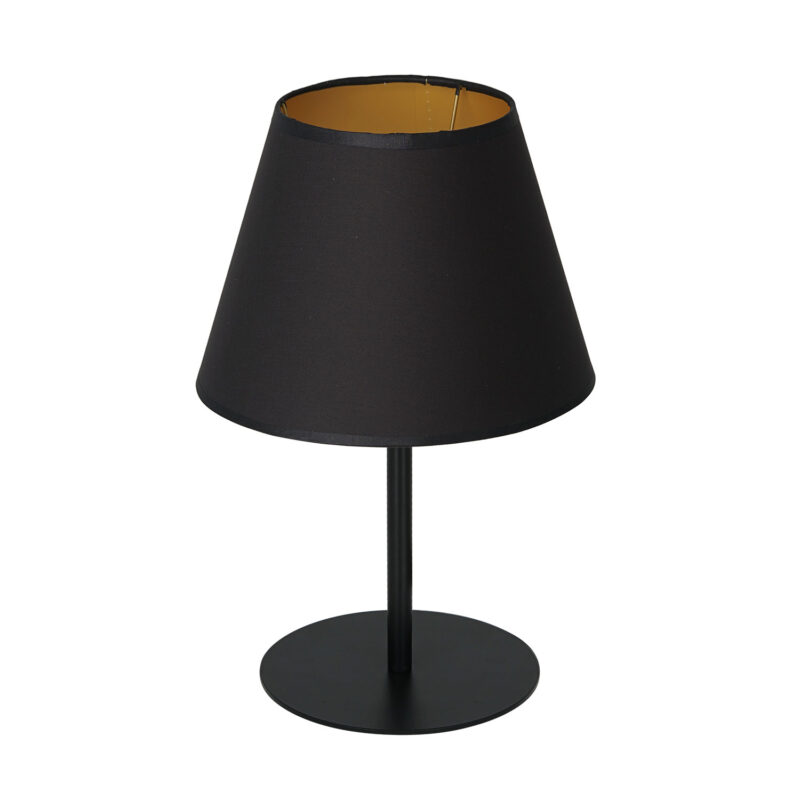 Lampa biurkowa z abażurem Luminex Arden 3502 H34 czarna x1