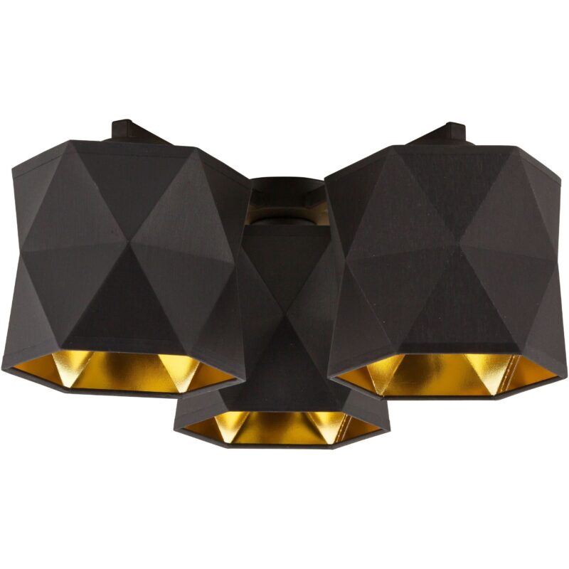 Lampa sufitowa TK Lighting Siro Black/Gold x3