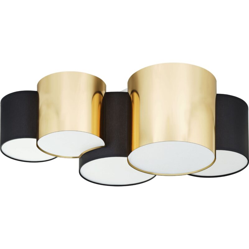 Lampa sufitowa TK Lighting Mona Black/Gold x5