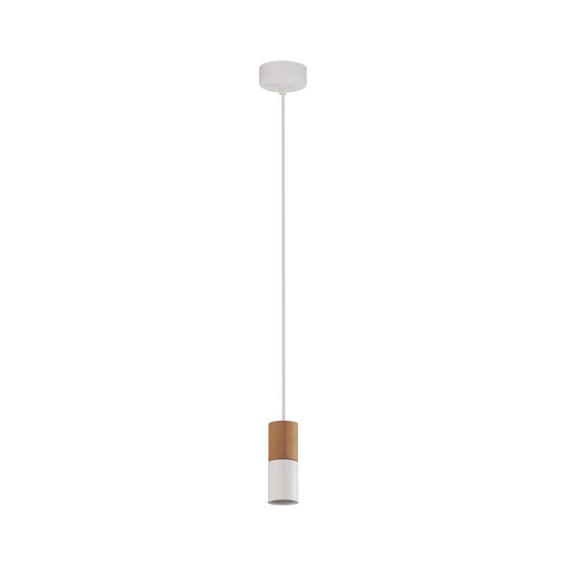 Lampa wisząca TK Lighting Elit White/Wood x1