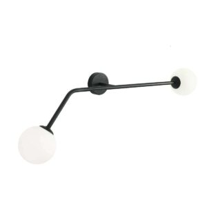 Kinkiet Aldex Pure Black Poziomy x2 1064D1
