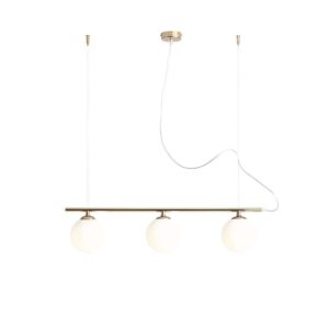 Lampa wisząca Aldex Beryl Glass Gold x3 1006E30