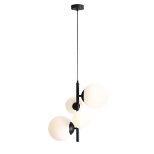 Lampa wisząca Aldex Bloom Black x4 1091L1