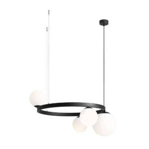 Lampa wisząca Aldex Garda Ring Black x4 1099L1R