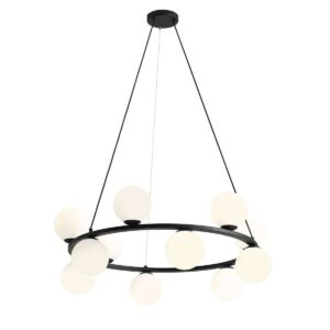 Lampa wisząca Aldex Krone Black x12 1085R1