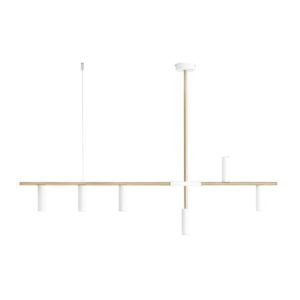 Lampa wisząca Aldex Trevo White Brass x6 1097K40