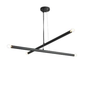 Lampa wisząca Aldex Tubo Black x4 1072L1