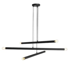 Lampa wisząca Aldex Tubo Black x6 1072K1