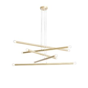 Lampa wisząca Aldex Tubo Brass x10 1072M40