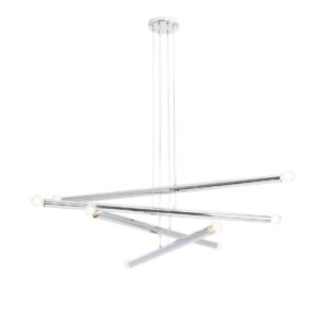 Lampa wisząca Aldex Tubo Chrome x8 1072P4