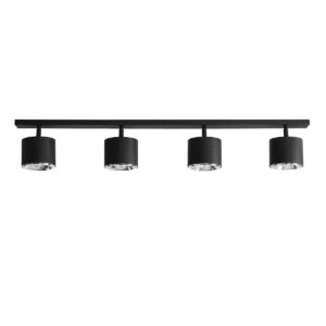 Plafon Aldex Bot Black x4 1047PLL