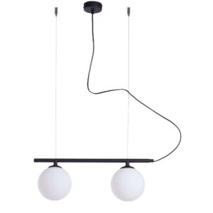Żyrandol Aldex x2 Beryl Black Glass 1006H1
