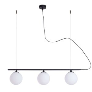 Żyrandol Aldex x3 Beryl Black Glass 1006E1