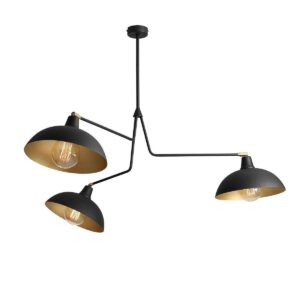Żyrandol Aldex x3 Espace Black 1036E1