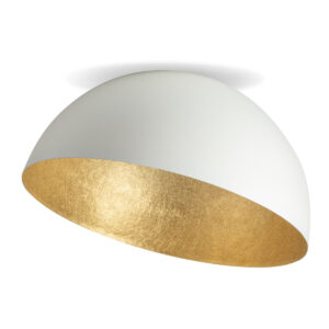 Plafon Sigma SFERA 90 biały/złoty x1