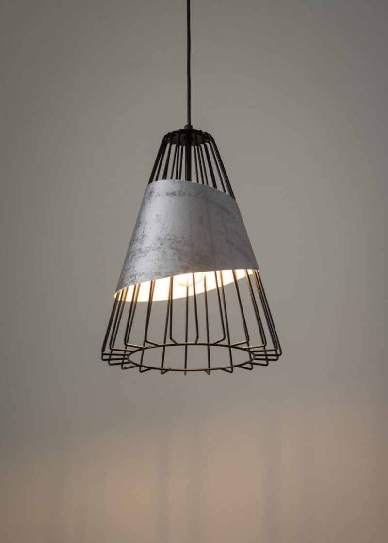 Lampa wisząca Sigma DENI L szaro-srebrny x1