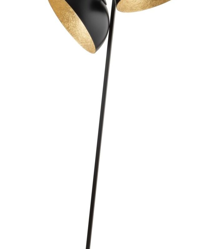 Lampa podłogowa Sigma SFERA czarny/złoty x2