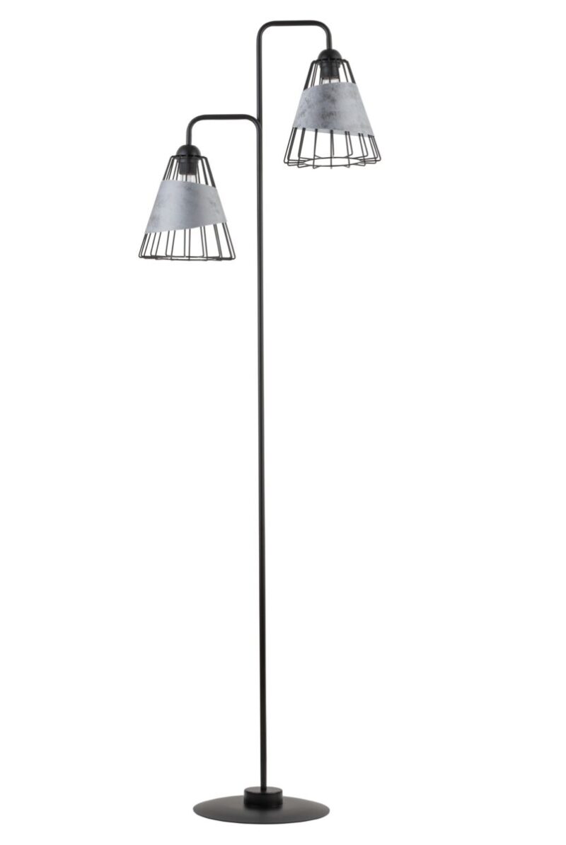 Lampa podłogowa Sigma DENI szaro-srebrny x2
