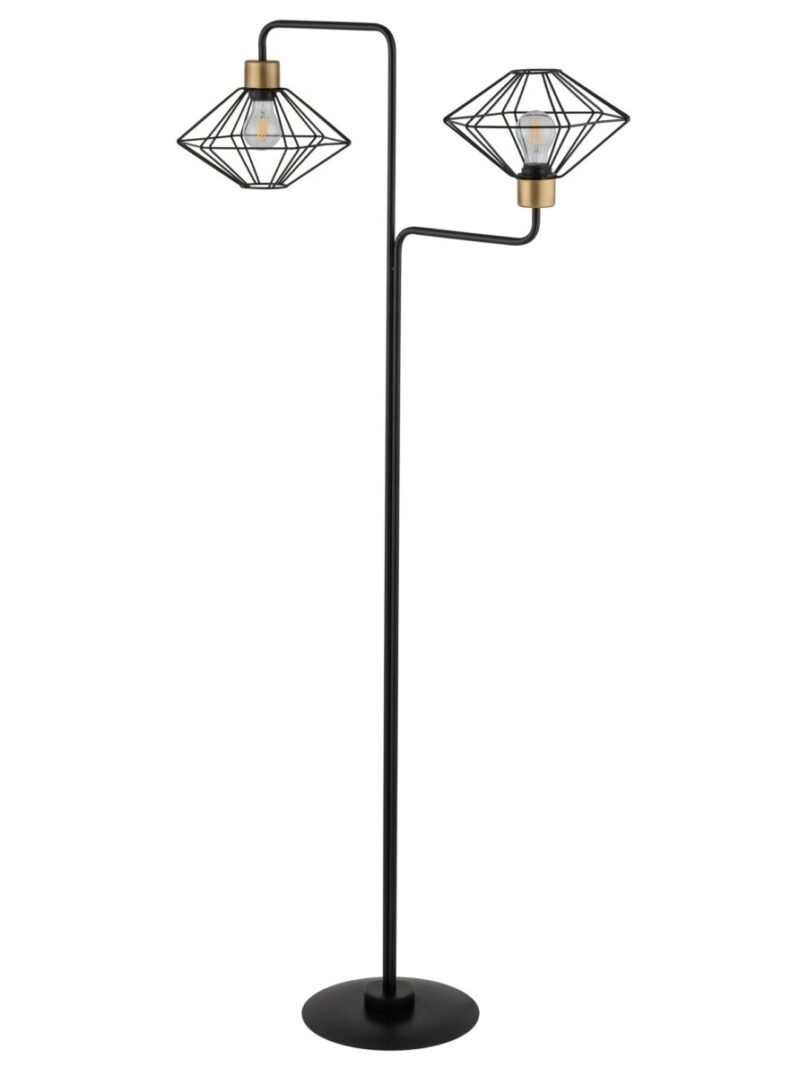 Lampa podłogowa Sigma VARIO czarny złoty x2