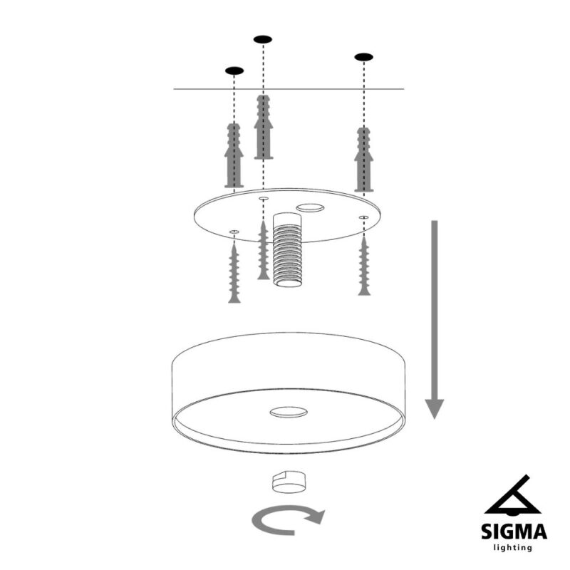 Lampa sufitowa Sigma Jumbo x2 Biały