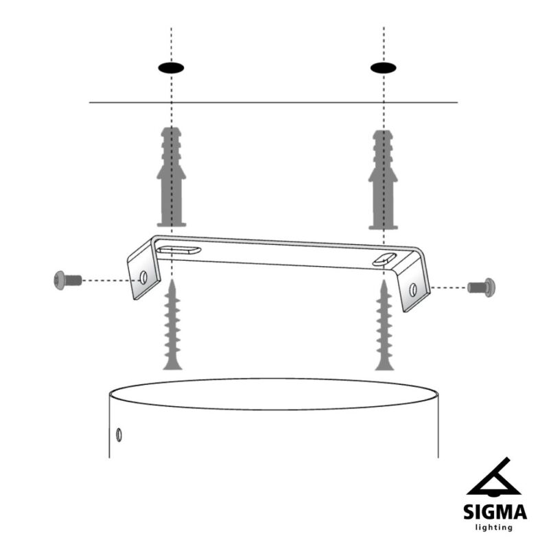Lampa wisząca Sigma DENI koło szaro-srebrny x3