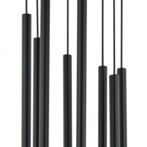 Lampa wisząca Sigma SOPEL LASER czarna x8