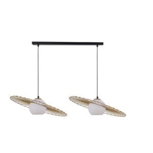 Lampa wisząca Sigma SOL czarno/ złota x2