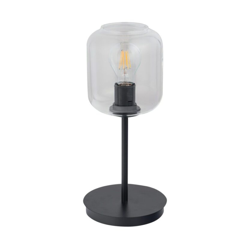 Lampka biurkowa Sigma SHINE czarno/transparentna x1
