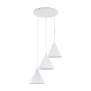 Lampa Wisząca TK Lighting Cono White Koło x3
