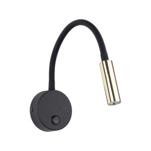 Kinkiet TK Lighting Lagos Black Gold x1
