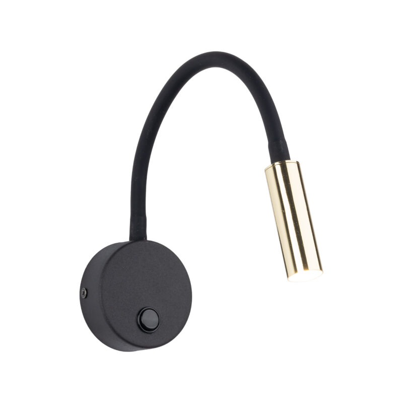 Kinkiet TK Lighting Lagos Black Gold x1 - obrazek 3