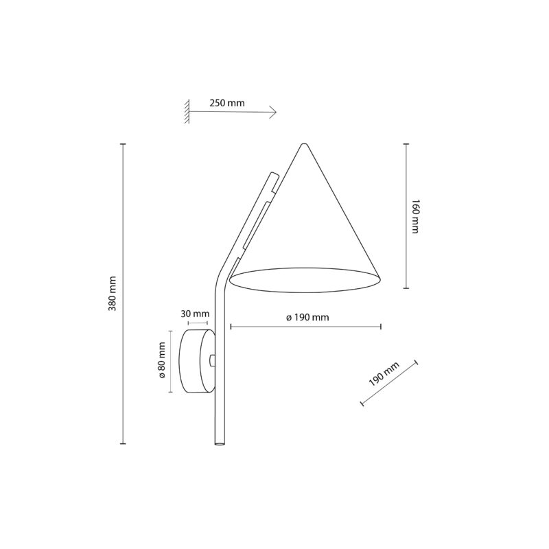 Kinkiet TK Lighting Cono Black x1 - obrazek 8